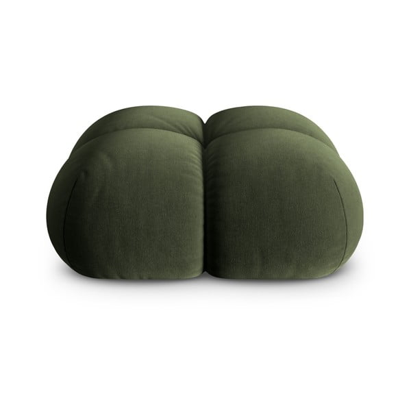 Zelená sametová podnožka Loretto – Cosmopolitan Design