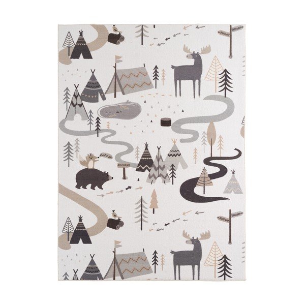 Krémový pratelný dětský koberec 120x170 cm Coco 1135 – Ayyildiz Carpets