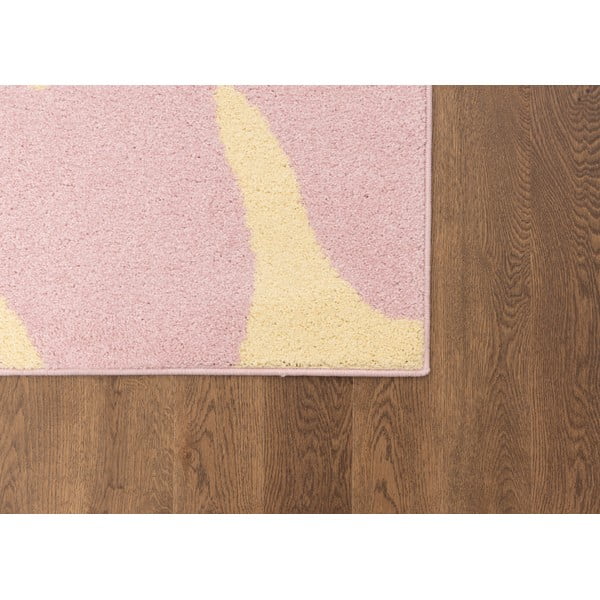 Žlutý/růžový dětský koberec 120x170 cm Hugsy Vanilla – FD-image-3