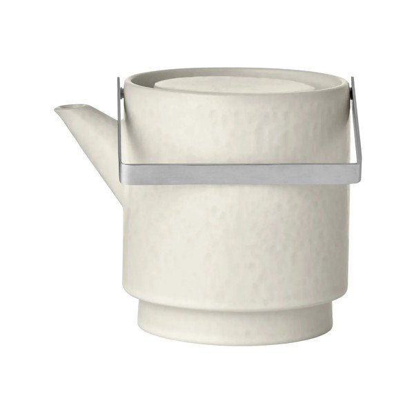 Krémová kameninová konvice na čaj se sítkem 1 l Makoto – Blomus-image-3