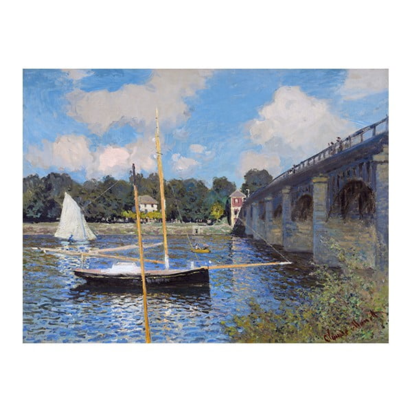Obraz Claude Monet - The Bridge at Argenteuil, 40x30 cm