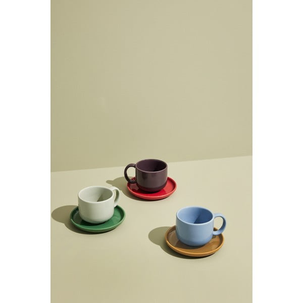 Světle modro-hnědý šálek z kameniny Amare – Hübsch-image-1