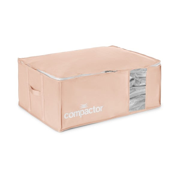 Vakuový plastový úložný box na oblečení 65x45x27 cm Pink Edition – Compactor
