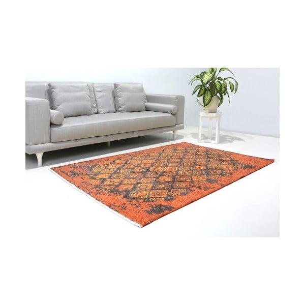 Oranžovo-hnědý oboustranný koberec Homemania, 155 x 230 cm