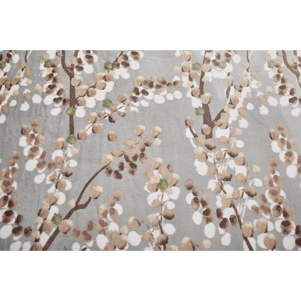 Šedé povlečení na jednolůžko z mikroplyše 140x200 cm Branches – My House-image-4