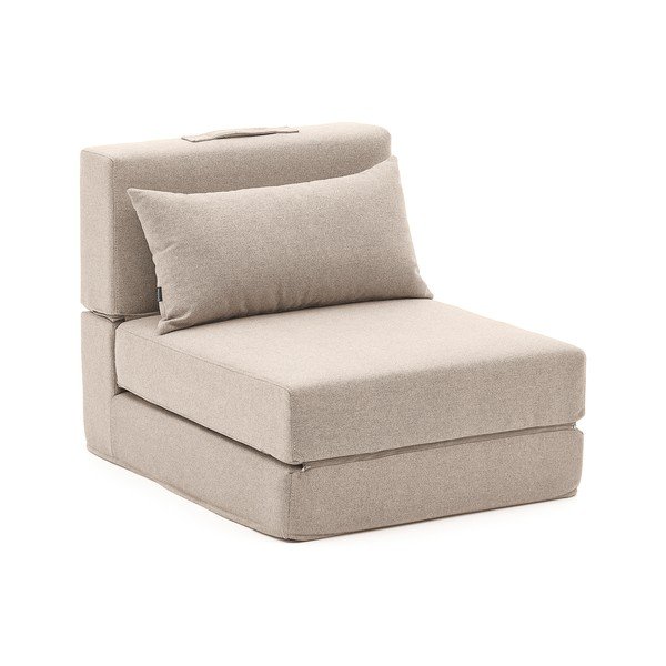 Rozkládací křeslo šedobéžové Arty – Kave Home