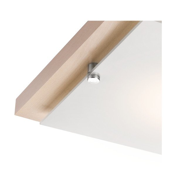 Stropní svítidlo v hnědo-přírodní barvě 30x30 cm Pedro – LAMKUR-image-4