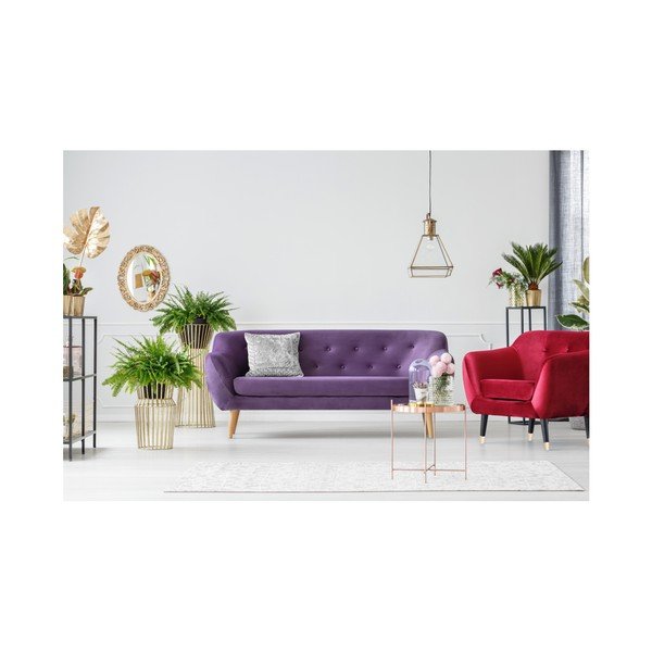 Fialová třímístná pohovka Mazzini Sofas Amelie-image-2