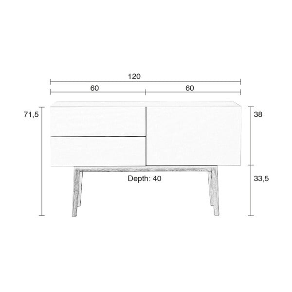 Komoda Zuiver High On Wood Double One Uno-image-1