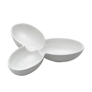 Bílá porcelánová třídílná miska Maxwell & Williams Basic, 26,5 x 24 cm