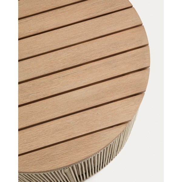 Kulatý zahradní konferenční stolek s deskou z akácie ø 70 cm Dandara – Kave Home-image-4
