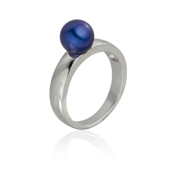 Perlový prsten Jeanne Dark Blue, vel. 58