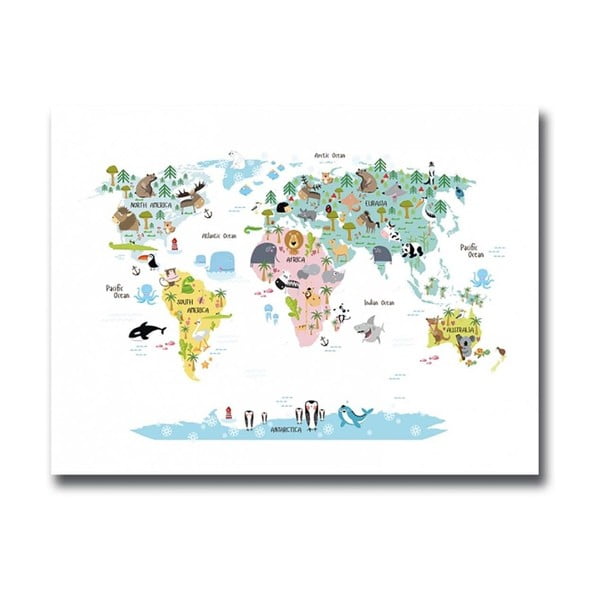 Obraz Onno Map, 30 x 40 cm