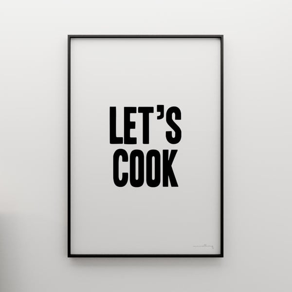 Plakát Let´s cook, 100x70 cm