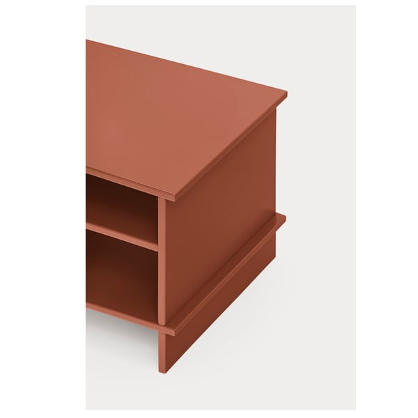 Noční stolek s poličkami v cihlové barvě Inari – Teulat-image-4