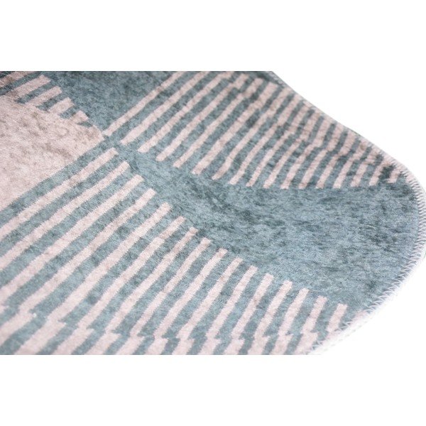 Modrý pratelný koberec 60x100 cm Oval – Vitaus-image-2
