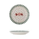 Bílý dezertní  talíř s vánočním motivem z kameniny ø 16 cm Yule – Bloomingville