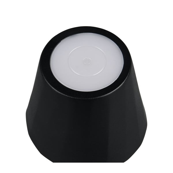Matně černá LED stolní lampa s kovovým stínidlem (výška 21 cm) Diaz – Trio-image-3