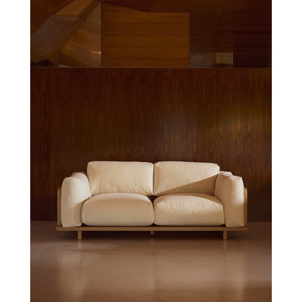 Béžová pohovka 225 cm Oaq – Kave Home-image-1