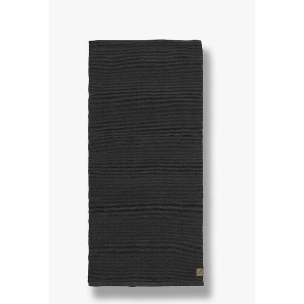 Tmavě šedý jutový koberec běhoun 75x245 cm Ribbon – Mette Ditmer Denmark