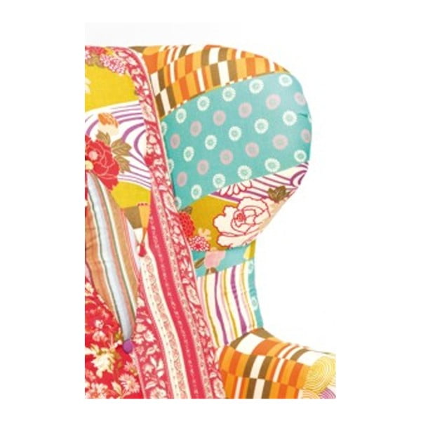 Křeslo ušák Kare Design Patchwork Eclectic-image-1