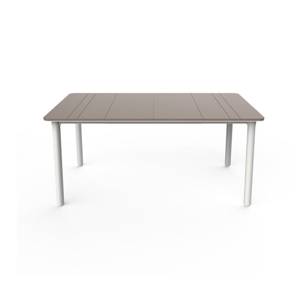 Béžovo-bílý zahradní stůl Resol NOA, 160 x 90 cm