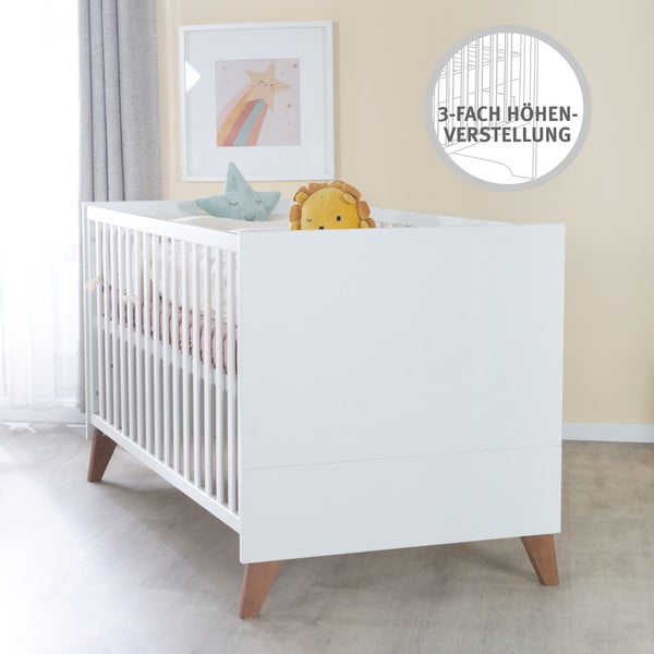 Postýlka v bílo-přírodní barvě 70x140 cm Ole – Roba-image-1