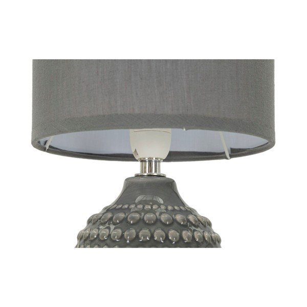 Šedá keramická stolní lampa s textilním stínidlem (výška 30,5 cm) Points – Mauro Ferretti-image-4