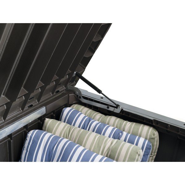 Tmavě hnědý zahradní úložný box – Keter-image-3