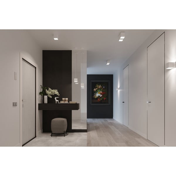 Bílé nástěnné svítidlo Geo – Sollux-image-4