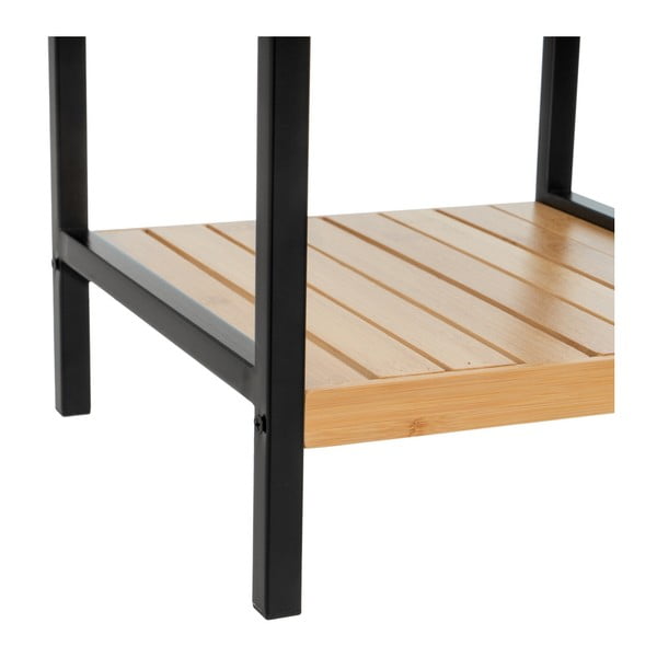 Bambusový regál v černo-přírodní barvě 30x70 cm – Casa Selección-image-1