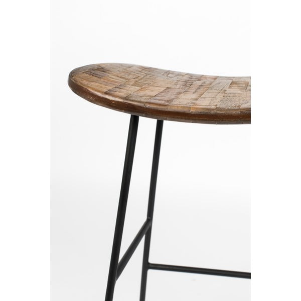 Barová stolička 2 ks v přírodní barvě (výška sedáku 62 cm) Tangle – White Label-image-1