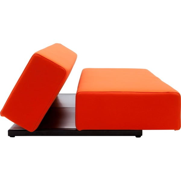 Oranžová rozkládací pohovka Softline Nevada, 200 cm-image-4