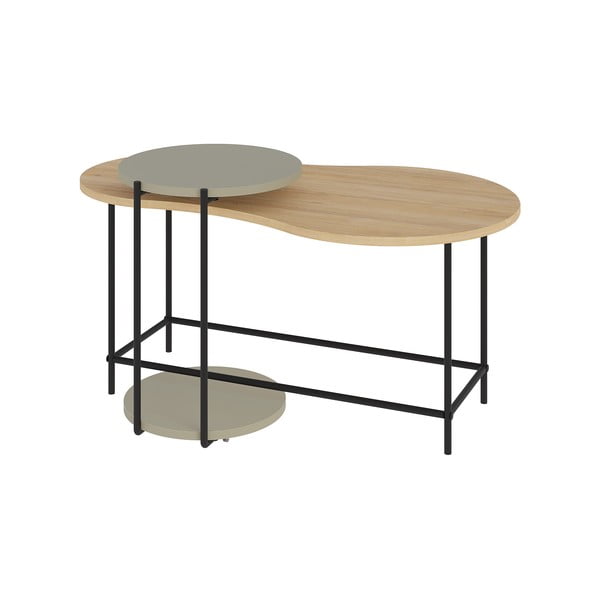 Konferenční stolky s deskou v dubovém dekoru v sadě 2 ks 65x103 cm Rosie – Marckeric