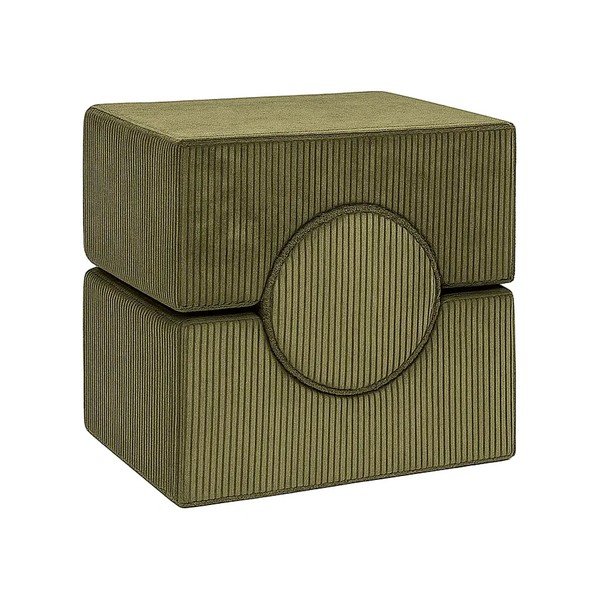 Khaki manšestrové pěnové hřiště 3 ks výška 30 cm 83x45 cm – Meowbaby