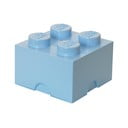 Světle modrý úložný box čtverec LEGO®