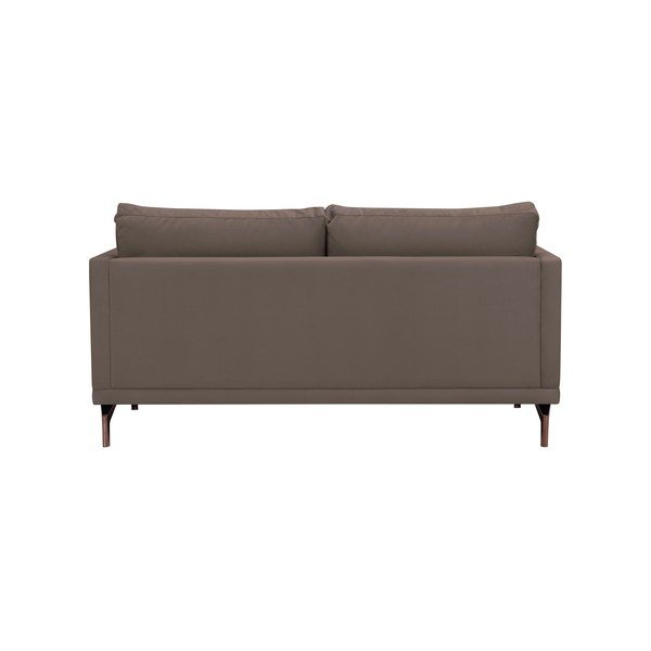 Hnědá dvoumístná pohovka s podnožím ve zlaté barvě Windsor & Co Sofas Jupiter-image-3