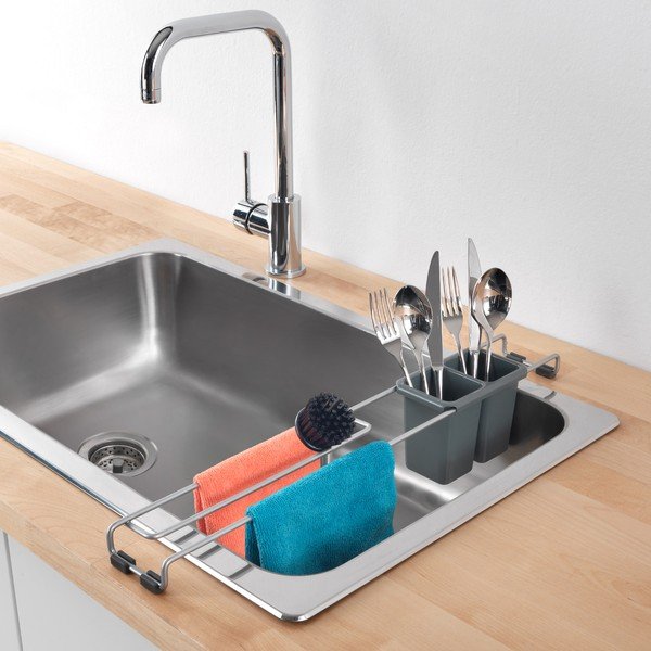 Ocelový odkapávač ve stříbrné barvě – Metaltex-image-2