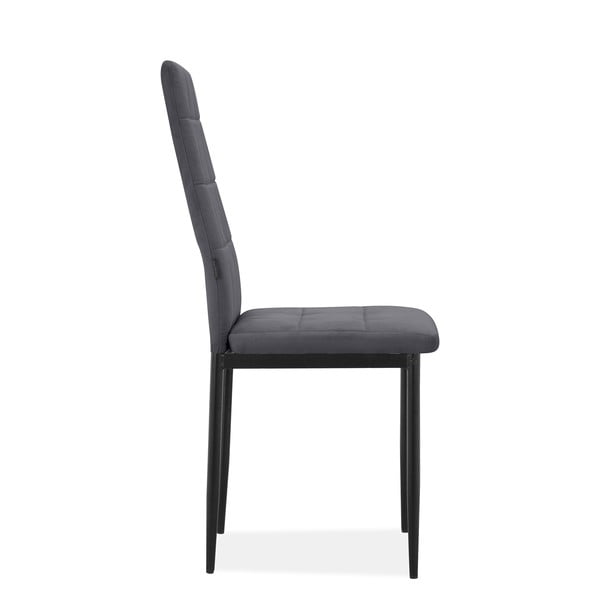 Antracitové sametové jídelní židle v sadě 2 ks Becca – Støraa-image-4