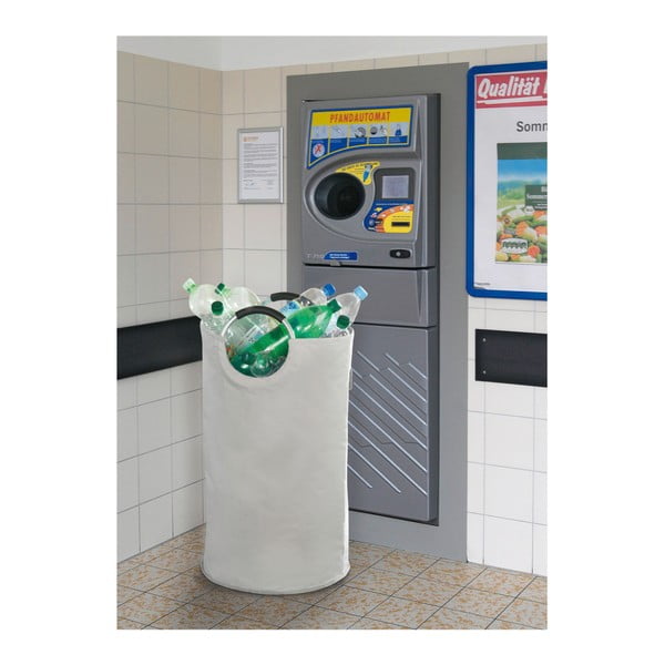 Bílý textilní odpadkový koš na tříděný odpad 69 l Jumbo – Wenko-image-1