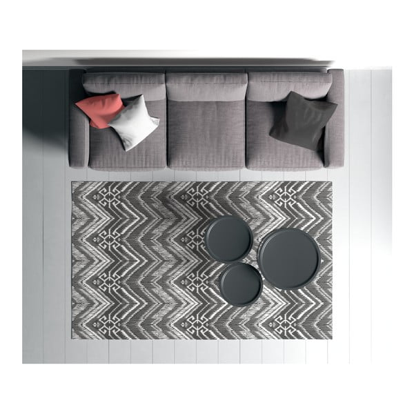 Černo-bílý koberec Oyo home Suzzo Cissmoneto, 80 x 150 cm
