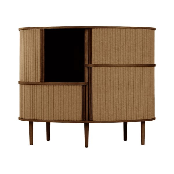 Hnědo-světle hnědá skříňka v dekoru dubu s posuvnými dveřmi 120x100x50 cm Audacious – UMAGE-image-1