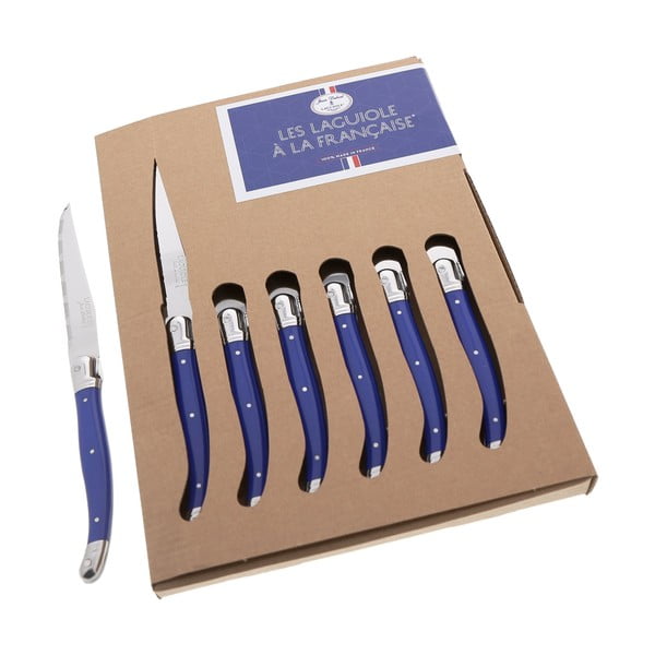 Set 6 modrých nožů Jean Dubost