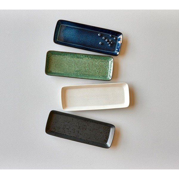 Servírovací keramický tác 14x38 cm Gastro Green/Black – Bitz-image-1