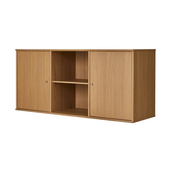 Nízká závěsná komoda v dekoru dubu v přírodní barvě 133x61 cm Mistral – Hammel Furniture-image-2