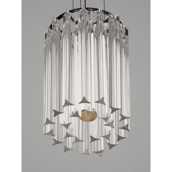Ocelové LED stmívatelné závěsné svítidlo v mosazné barvě ø 22 cm Nol – Nova Luce-image-2