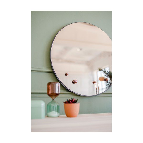 Zrcadlo v bronzové barvě EMKO Dew, ø 70 cm-image-1