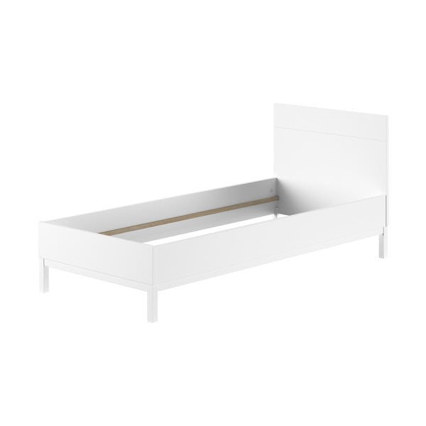 Bílá dětská postel z borovicového dřeva bez roštu 90x200 cm Eva – Vipack
