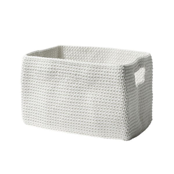 Bílý košík Zone Confetti, 14 x 22 cm