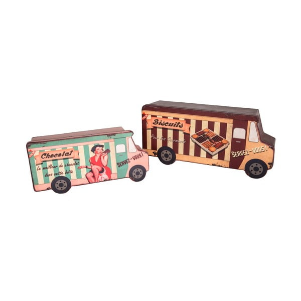 Sada 2 boxů Antic Line Biscuit Van